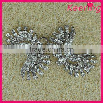 Fashionable wholesale rhinestone metal button for decoration WBK-1504