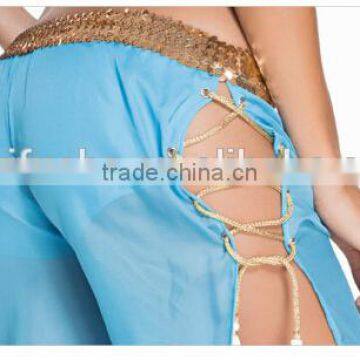 Women Sexy Turquoise Blue Egyptian Belly Dance Costum Lingerie Sets LD6045 photo-3