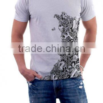 100% cotton men's modern and fashion t shirt with printing