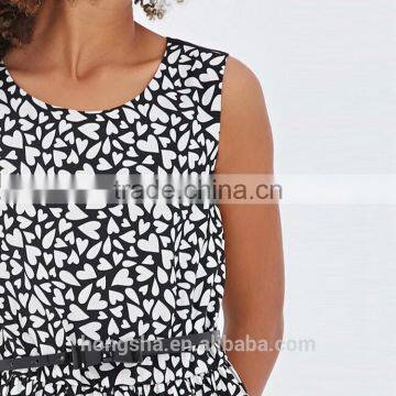 Girls Heart Print A-Line Dress Modren Children Wedding Dress Frocks Designs 2016 HSd7327 photo-6