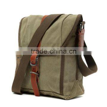Vintage Casual Cotton Canvas Shoulder Bag,Haversack for Unisex photo-2