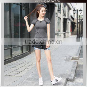 Dry Fit Breathable Fitness Yoga Running Sports Wear Shirts &Leggings For Women / Ladies photo-6