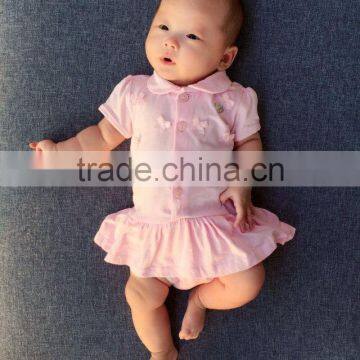 Newborn Baby Clothes Short Sleeve 95% Cotton Wholesale Baby Rompers For Summer photo-3