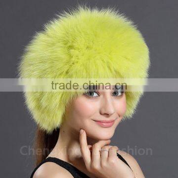 CX-E-23D Genuine Fox Fur Ball Elastic Hair Band