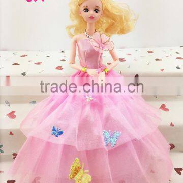 2016 Best Selling Beautiful Handmade Long Doll Clothing Barbie Doll Girl Dress photo-2