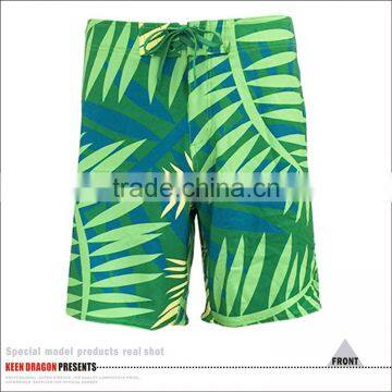 2017 New Arrival Swim&beach Wear Leaf Print Custom Mens Surfing Shorts photo-2