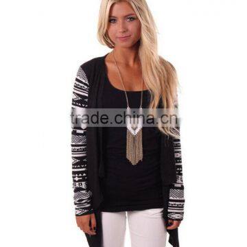 Zm50281b Europe Autumn and Winter Ladies Long Sleeve Blouse New Style Printed Women Cardigan photo-4