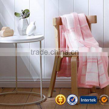 Knitted 100% Pure Cashmere Bright Color Blanket for Baby photo-4