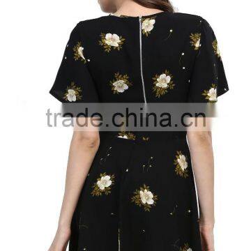 Wholesale Very Hot Women Pretty Multi Color Floral Printed Maxi Dress For Wholesale 2017 photo-4