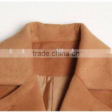 2017 Latest Designs Lady Formal Stripe Winter Long Coat for Women photo-5