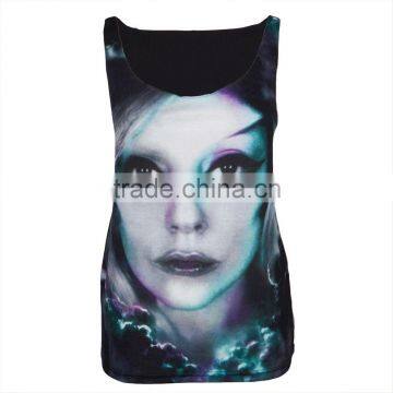 Popular Leopard Women Sublimation Tank Top Printed Guangzhou Vest Printing