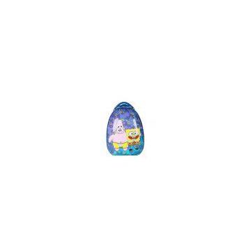 Trolley School Bag With Cartoon Printing and Wheel Design Suitable for Travel and Children