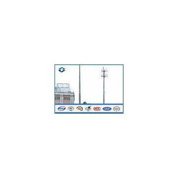 Microwave Telecommunication electric service pole , Hot Roll Steel Q420 wireless communication tower