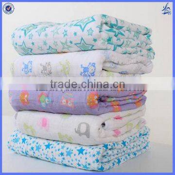 High quality ECO-friendly organic swaddle blanket baby muslin