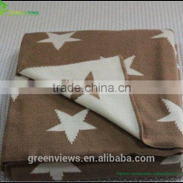 Handmade knitted cotton baby blanket hospital and hotel use cotton thermal blanket,thermal blanket manufacture