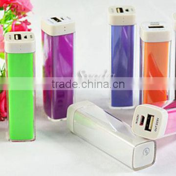 Colorful Lipstick portable Power Bank for smartphone