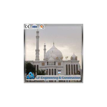 Prefabricated fiberglass roof light steel mosque dome