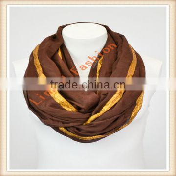 Hot Selling 2014 100% Acrylic Basket Knitted Infinity Scarf