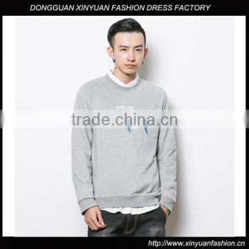 2016 Wholesale Men's Sweatshirts Printed Pullover Sweatshirts Hoodies,Latest Autumn French Terry Printed Sweatshirts for Men