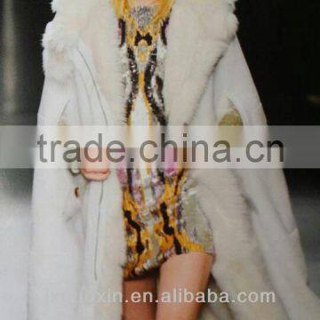 2014 luxury&new fashional faux fur jacket