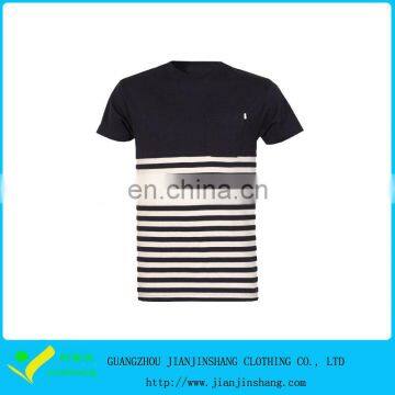 Sublimation Printed Polyester Dri Fit Blended Stripes Sports T Shirt