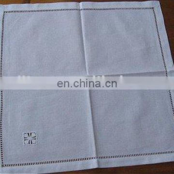 100% pure white linen napkin