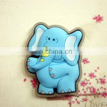 Lovely elephant animals shape PVC fridge magnets for promotional gifts