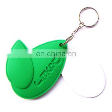 3D leaf shape rubber Keychain, Custom PVC Keyring, PVC Keychain