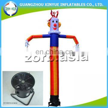 Giant outdoor clown sky dancer, inflatable air dancer for promotion