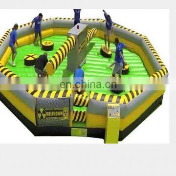 TOP Popular Inflatable Meltdown with High Quality Machine, Inflatable Wipeout Game with Factory Price