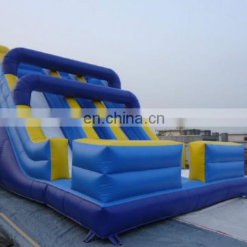 Inflatable commercial slide