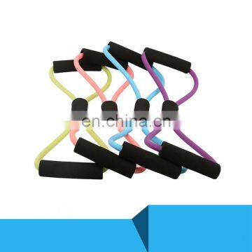 Gym Club Use Fitness Yoga 8 Shape Latex Digital Resistance Band Tube photo-3
