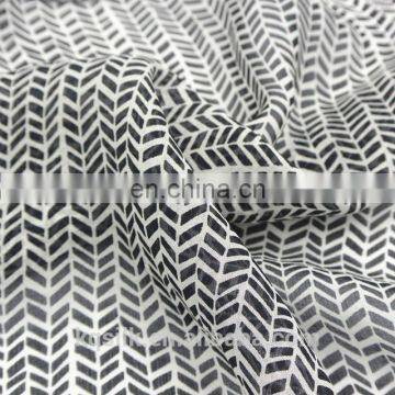 Printed 100% Silk Chiffon with dense check pattern