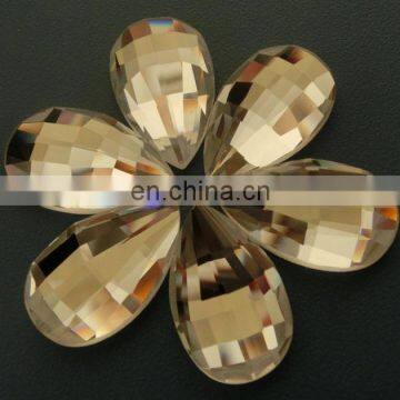 Jonquil Faceted Flat Back Glass Loose Beads