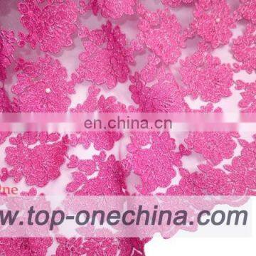 2016 high quality tulle lace fabric product on alibaba/tulle lace fabric for wedding party