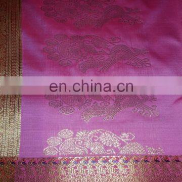 Women's Dress Saree Zari Work Pallu Silk Sari Wedding Indian Dress photo-4