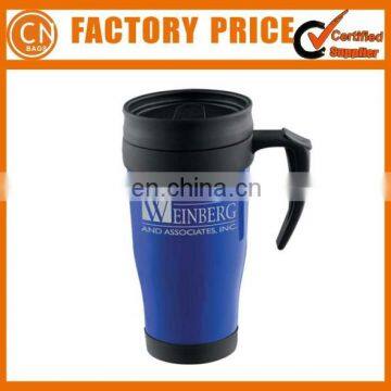 Cheapest Promotional Customized Printed Double Wall Plastic Auto Mug