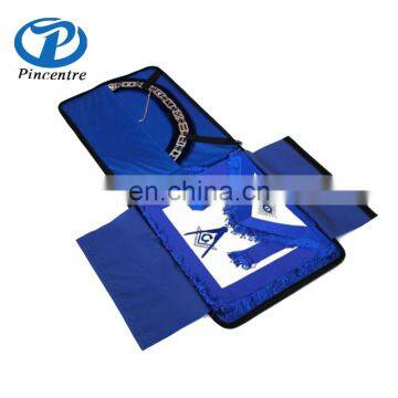 Wholesale Masonic Regalia Mason Blue Lodge Apron Case ,Master Mason Apron ,Masonic Regalia Cuff