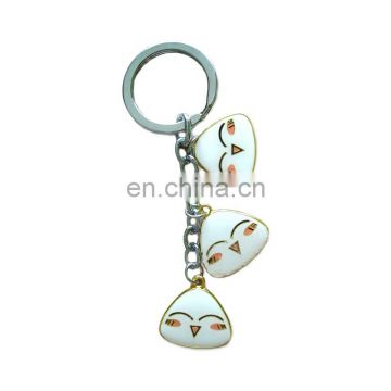 Custom cute enamel smile keychains wholesale