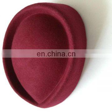 popular femal stewardess cap 100% wool wool felt wear in wireline/railways/hotel