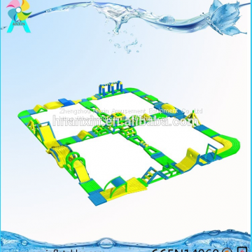 2018 New Game Inflatable Aqua Park Adult Water Obstacle Course For Sale