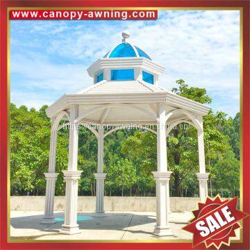 outdoor hotel villa park garden wood style aluminum alloy metal pavilion pagoda gloriette kiosk