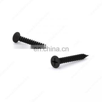 Black Fine Thread Drywall Screw Phillips Flat Bugle Head Drywall Screw