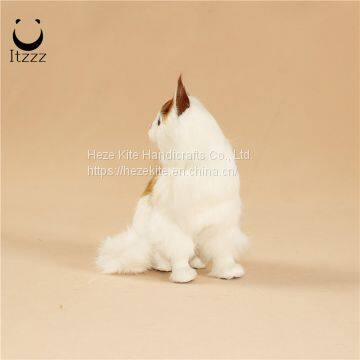 2019 Heze Factory High Quality Simulation Animals Cat Furry Cat Toy photo-4