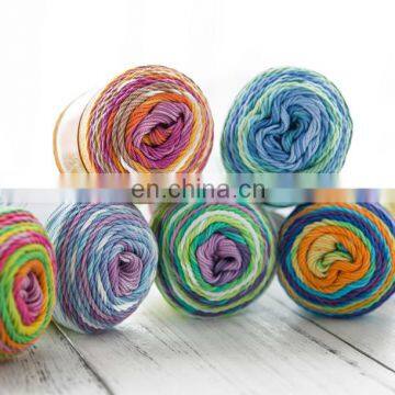 Hot Sale Multi Color Light Weight 100% Mercerized Cotton Baby Yarn photo-2