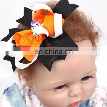 Halloween Bat Baby Bow Hairbands Hairpin Barrettes Children Hair Accessories