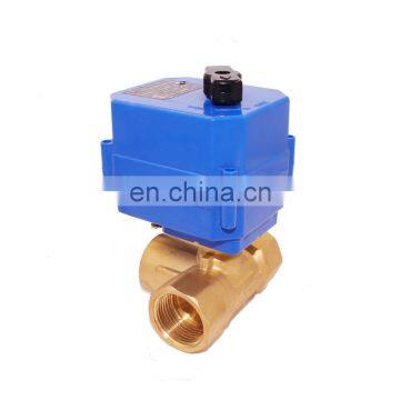 Motorized Actuator BSP NPT Electric Ball Valve 2 Way 3 Way Stainless Steel PVC Electric 3 Way Control Valve