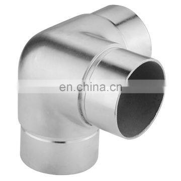 Stainless Steel Handrail Connector 3 Way Corner Union Elbow 90 Degree photo-3