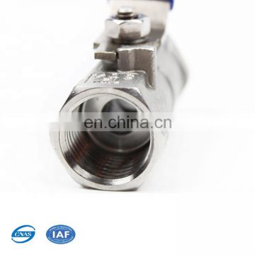 Mini CF8 CF3 Body Can Casting Logo Manual Ball Valve For Nitric Acid