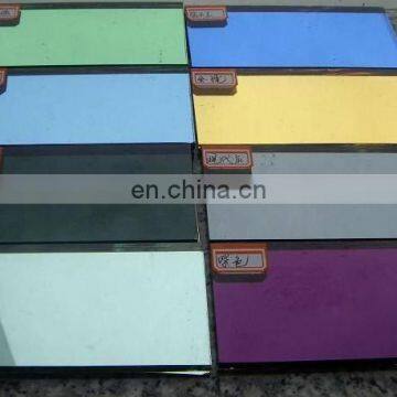Small Round Bronze Brown Green Tinted Mirror Glass Sheet
